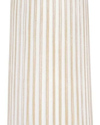 9-Inch Off-White Ceramic Vase, Modern Boho, for Pampas Grass & Mantel