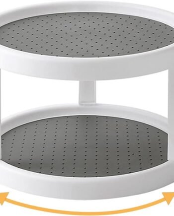 10-Inch Double-Layer Rotating Rack 360°