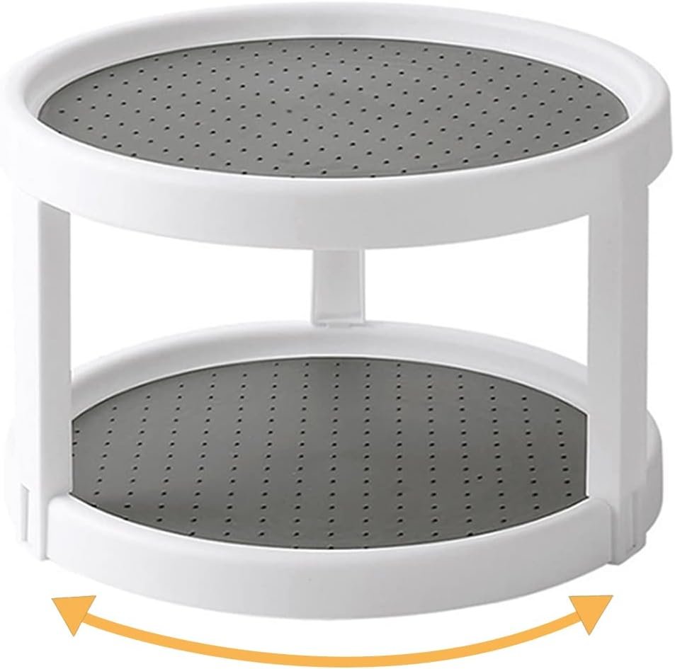 10-Inch Double-Layer Rotating Rack 360°