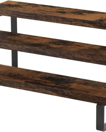 3-Layer Wooden Display Rack for Kitchen Utensils or Spices