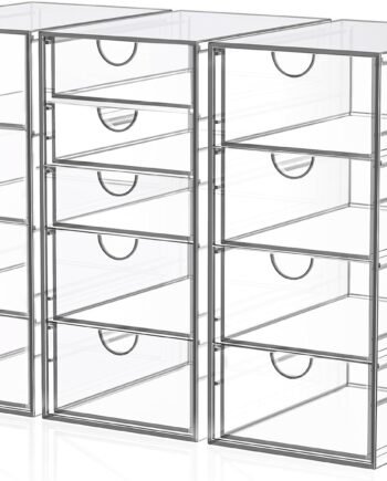 Acrylic Desk Organizer with 13 Drawers