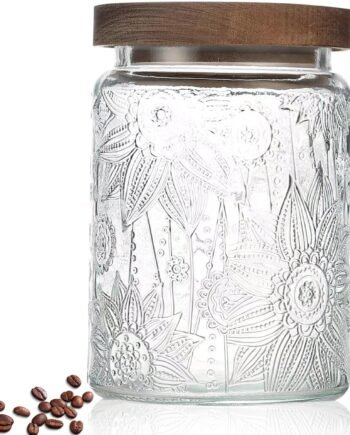 24oz Airtight Glass Jar with Bamboo Lid