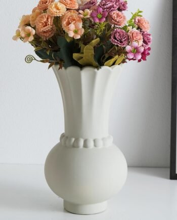Grey Modern Ceramic Vase, for Pampas Grass & Dried Flowers