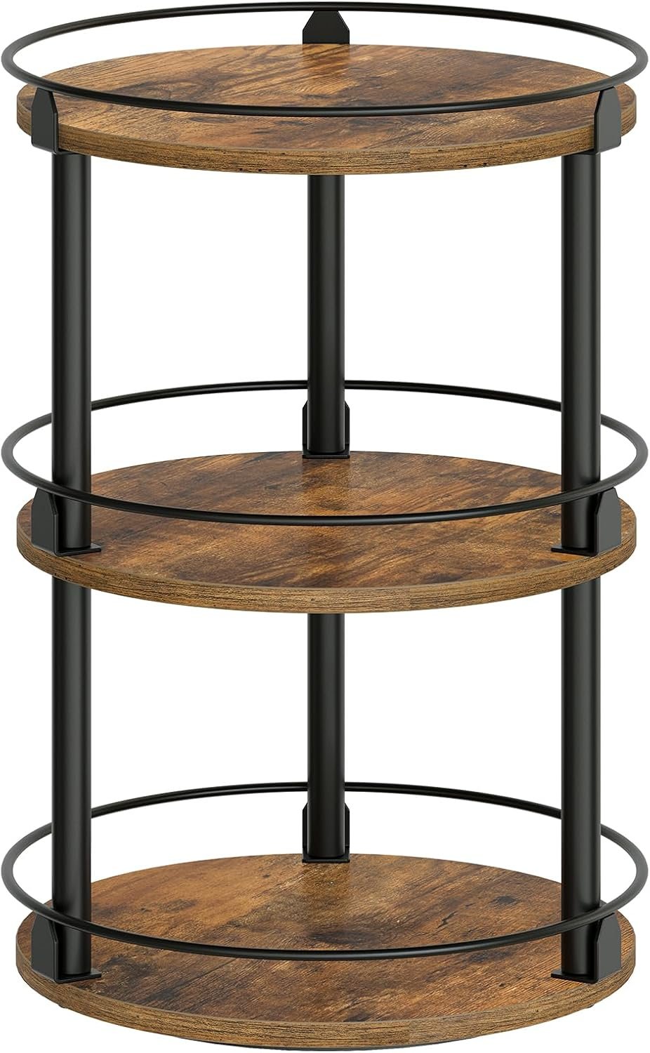 3-Tier Rotating Industrial Spice Rack