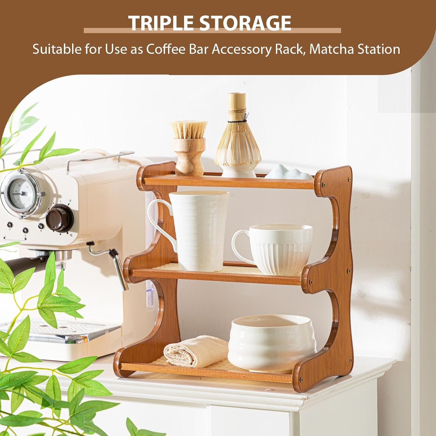 11.8-Inch 3-Layer Spice and Coffee Stand Rack